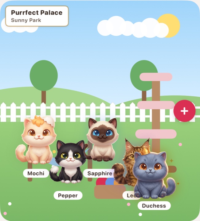 Cats in the Sunny Park